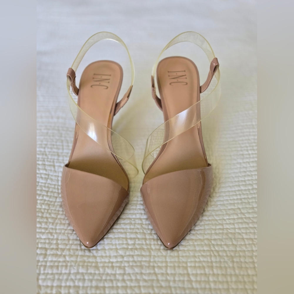 INC International Concepts Women's Tan Slingback Heels